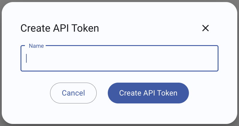 Create API token