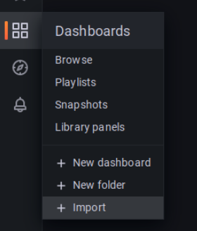 Dashboards > Import