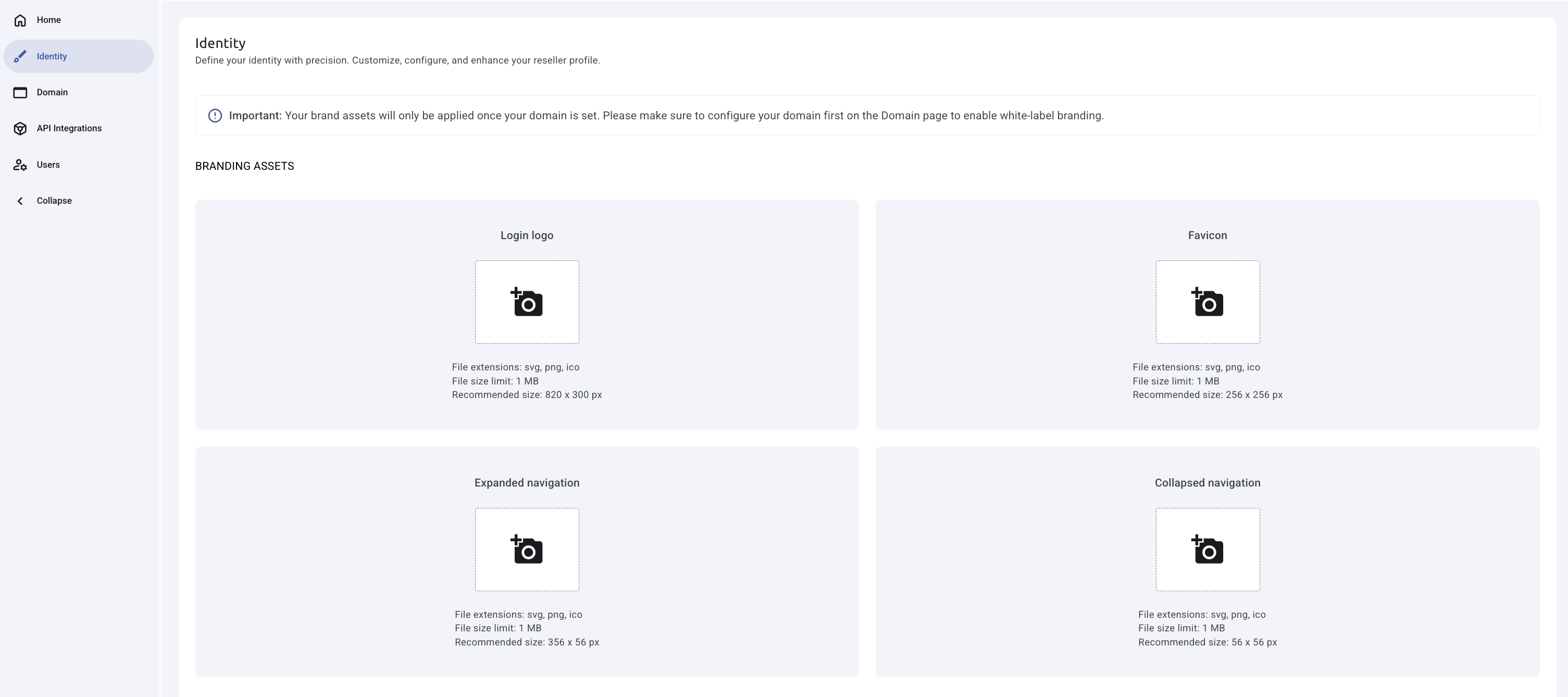 Identity Page